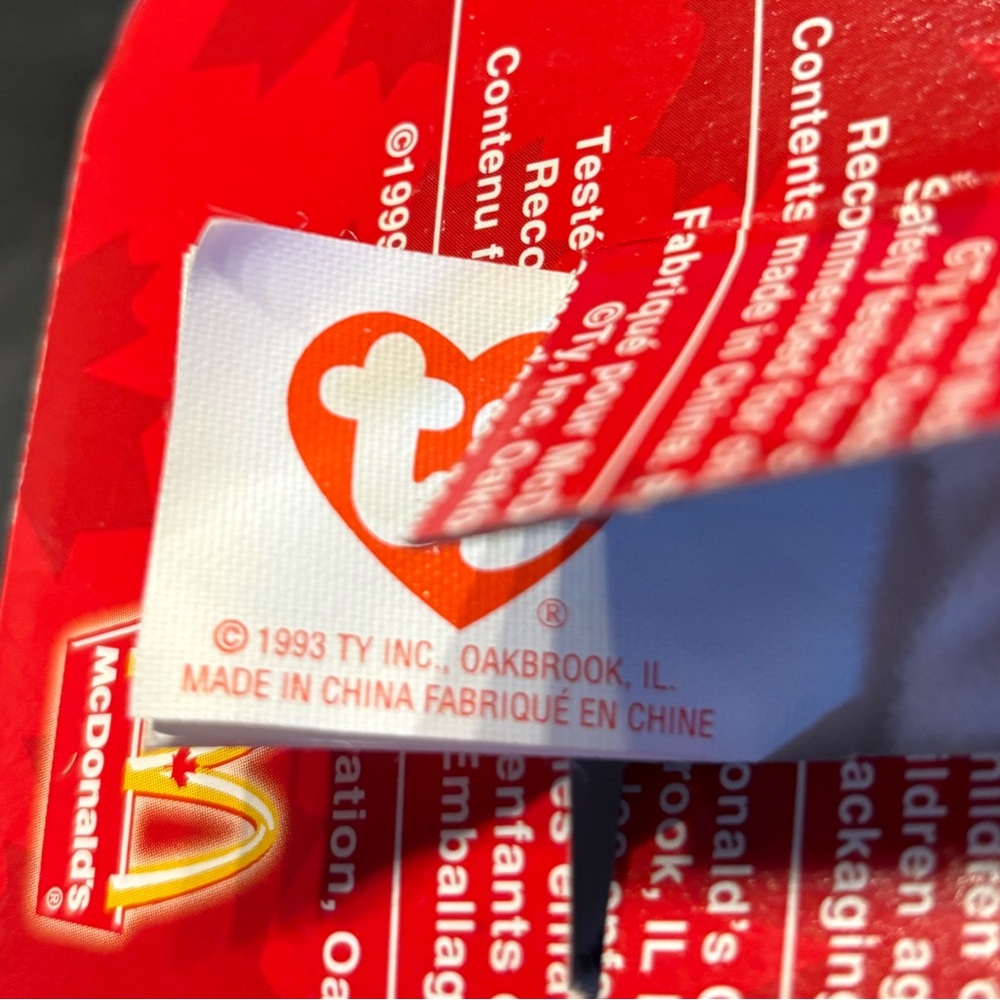 🔥 $3 Add-On. Maple the Bear 1999 Ty Beanie Baby with tag errors (1993) - Picture 4 of 4